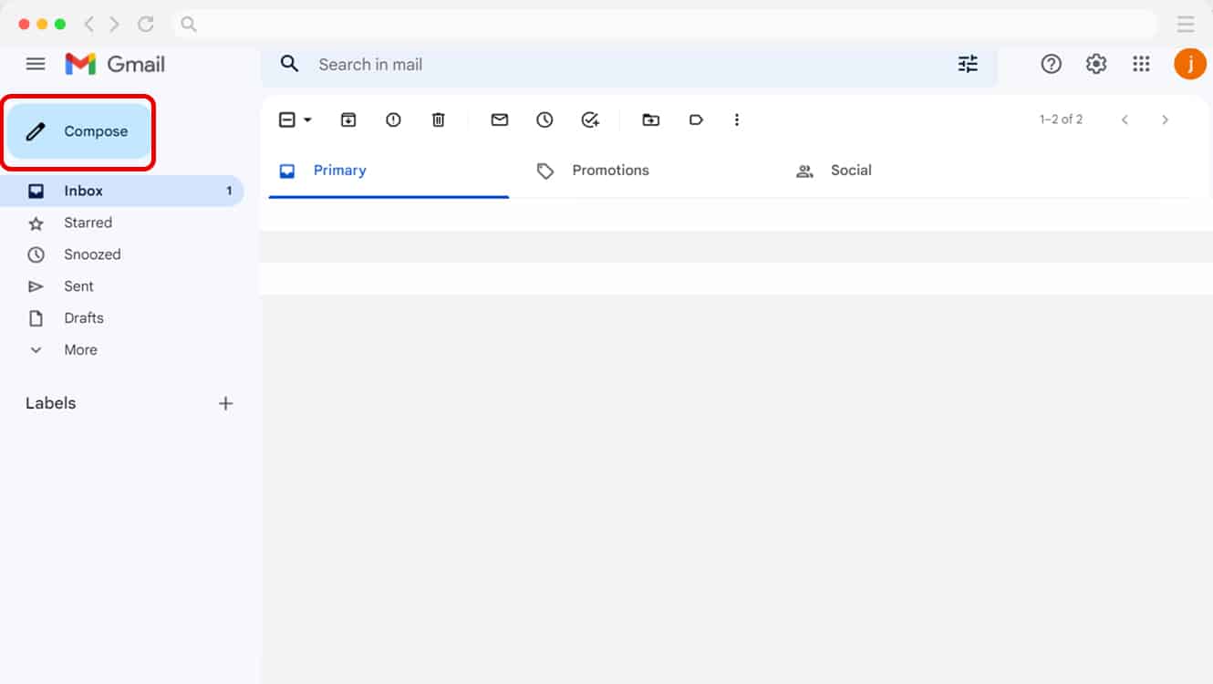 Compose in Gmail for email faxing.
