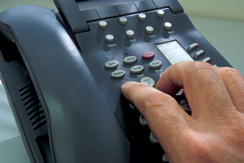 dialing on phone