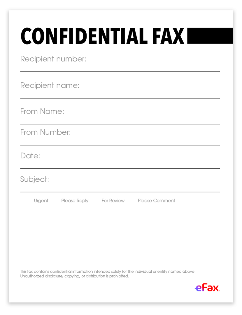 fax cover sheet disclosed graphic